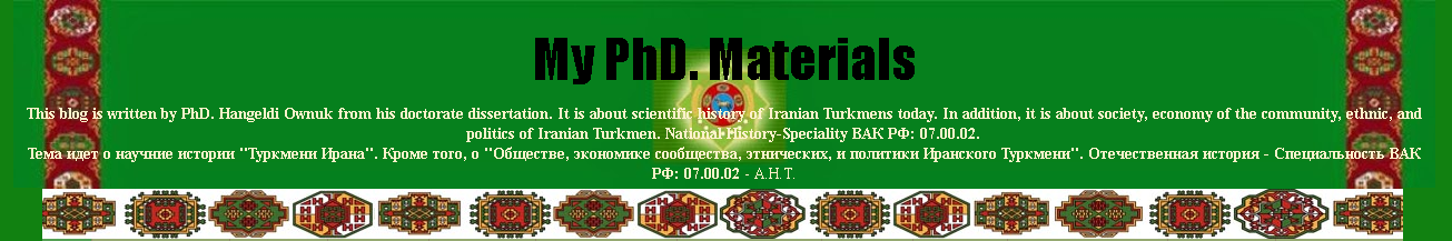 My PhD Materials-Dr. Ownuk, Hangeldi
